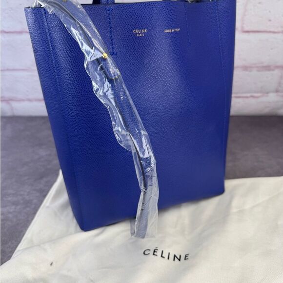 Celine Phantom Small Leather Blue Tote NEW - Picture 12 of 13